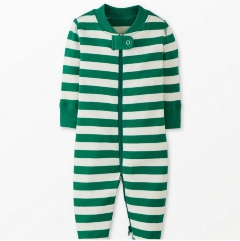 Hanna Andersson Baby Striped Holiday Pajamas Size 6-12 Months - Picture 1 of 4